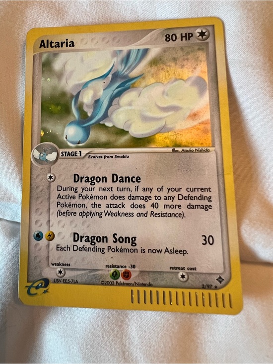 Pokemon Other - 2003 Pokemon Card Altaria  02/97 Holo EX Dragon NM